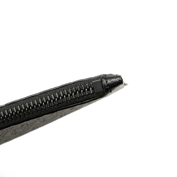 サンローラン YSLロゴ型押し クラッチバッグ ブラック レザー レディース SAINT LAURENT 【中古】