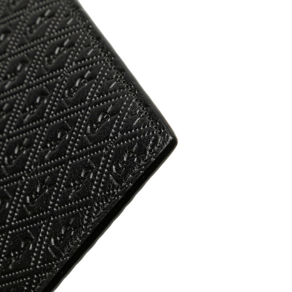 サンローラン YSLロゴ型押し クラッチバッグ ブラック レザー レディース SAINT LAURENT 【中古】