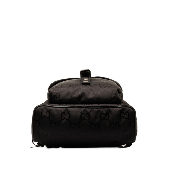 グッチ GGナイロン リュック バックパック 644992 ブラック ナイロン レザー レディース GUCCI 【中古】
