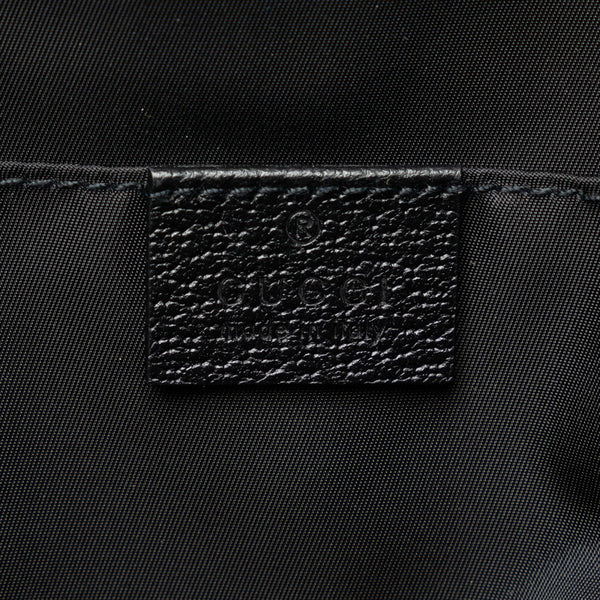 グッチ GGナイロン リュック バックパック 644992 ブラック ナイロン レザー レディース GUCCI 【中古】