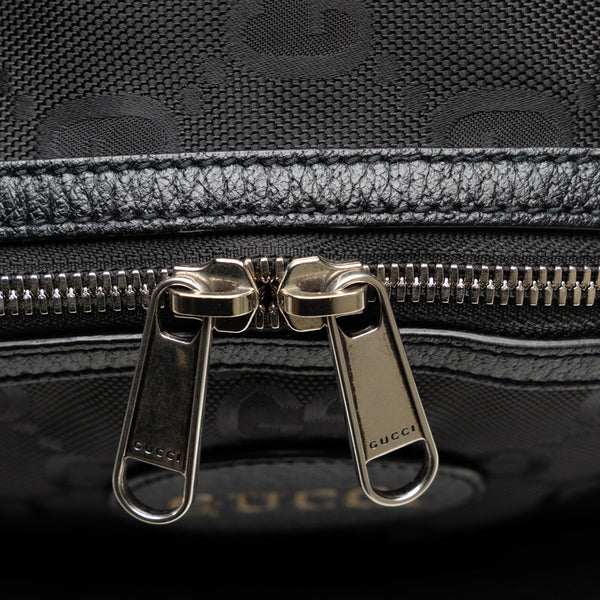 グッチ GGナイロン リュック バックパック 644992 ブラック ナイロン レザー レディース GUCCI 【中古】