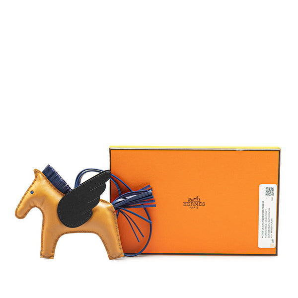 エルメス ロデオチャーム ペガサスMM バッグチャーム セサミ ブルーサフィール アニョーミロ レディース HERMES 【中古】