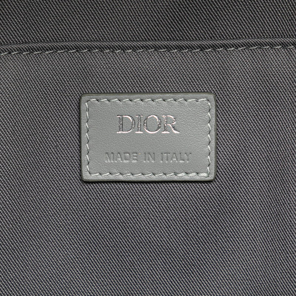 ディオール CD ダイヤモンド ヒット ザ ロード リュック バックパック グレー PVC レザー レディース Dior 【中古】