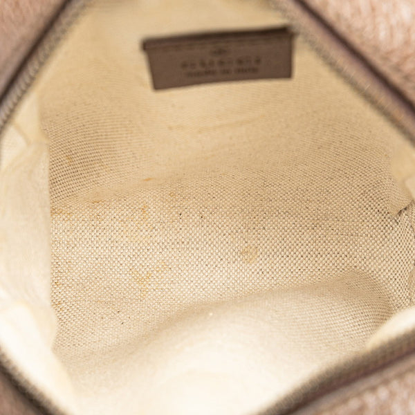 グッチ GGスプリーム オフィディア シェリーライン ショルダーバッグ 598127 ベージュ ブラウン PVC レザー レディース GUCCI 【中古】