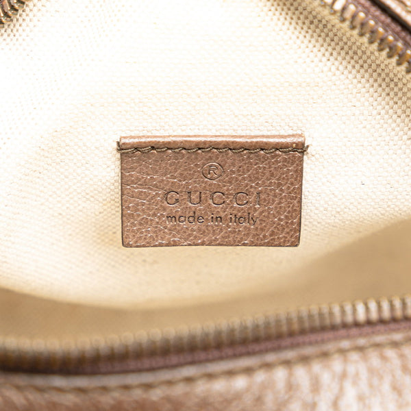 グッチ GGスプリーム オフィディア シェリーライン ショルダーバッグ 598127 ベージュ ブラウン PVC レザー レディース GUCCI 【中古】