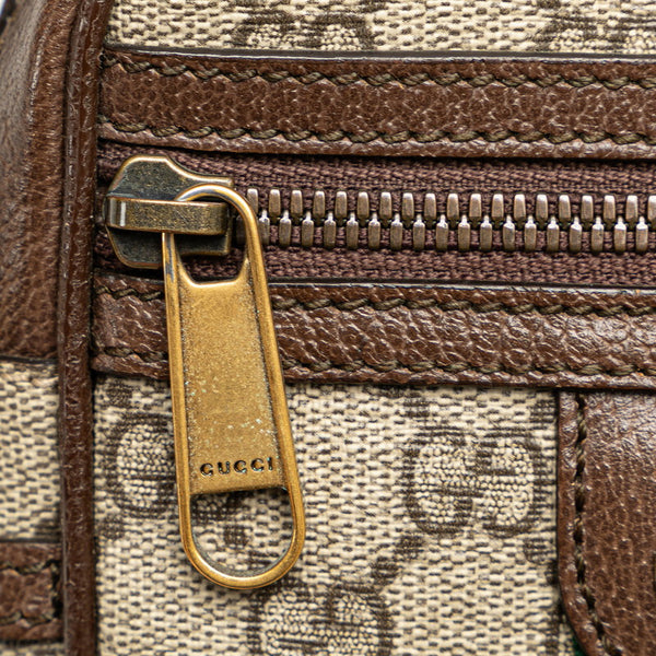 グッチ GGスプリーム オフィディア シェリーライン ショルダーバッグ 598127 ベージュ ブラウン PVC レザー レディース GUCCI 【中古】