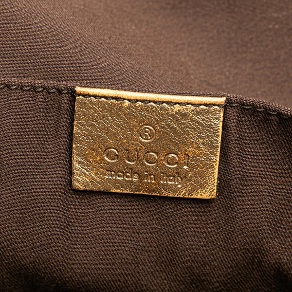 グッチ GGキャンバス トートバッグ 189669 ベージュ キャンバス レザー レディース GUCCI 【中古】