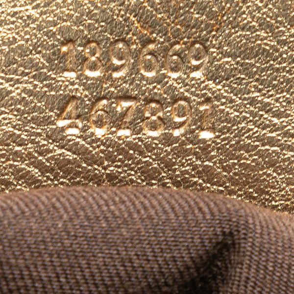 グッチ GGキャンバス トートバッグ 189669 ベージュ キャンバス レザー レディース GUCCI 【中古】