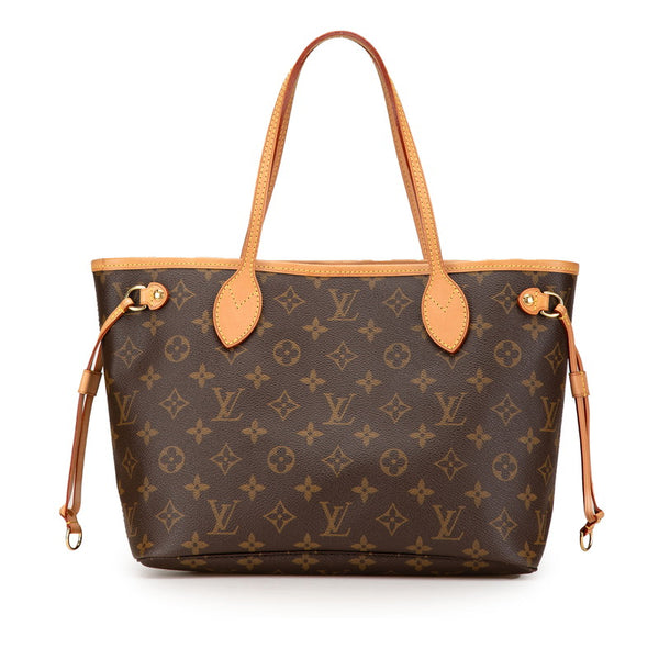 ルイ ヴィトン モノグラム ネヴァーフルPM ハンドバッグ トートバッグ M40155 ブラウン PVC レザー レディース LOUIS VUITTON 【中古】