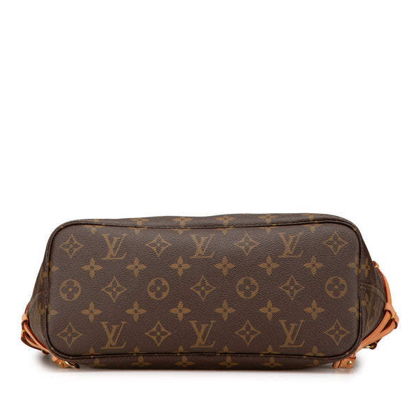 ルイ ヴィトン モノグラム ネヴァーフルPM ハンドバッグ トートバッグ M40155 ブラウン PVC レザー レディース LOUIS VUITTON 【中古】