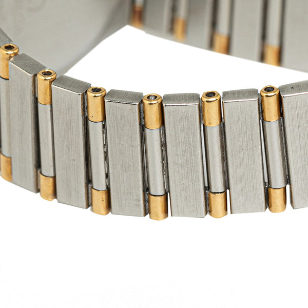 オメガ コンステレーション 腕時計 クオーツ ゴールド文字盤 ステンレススチール メッキ レディース OMEGA 【中古】