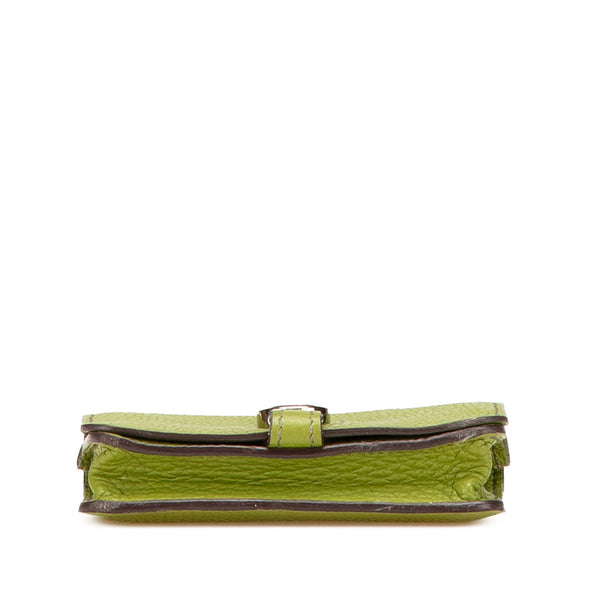 エルメス ドゴン カードケース パスケース アニスグリーン トゴ レディース HERMES 【中古】