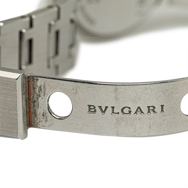 ブルガリ ブルガリブルガリ 12PD ダイヤ  腕時計 BB26SS クオーツ ブラック文字盤 ステンレススチール レディース BVLGARI 【中古】
