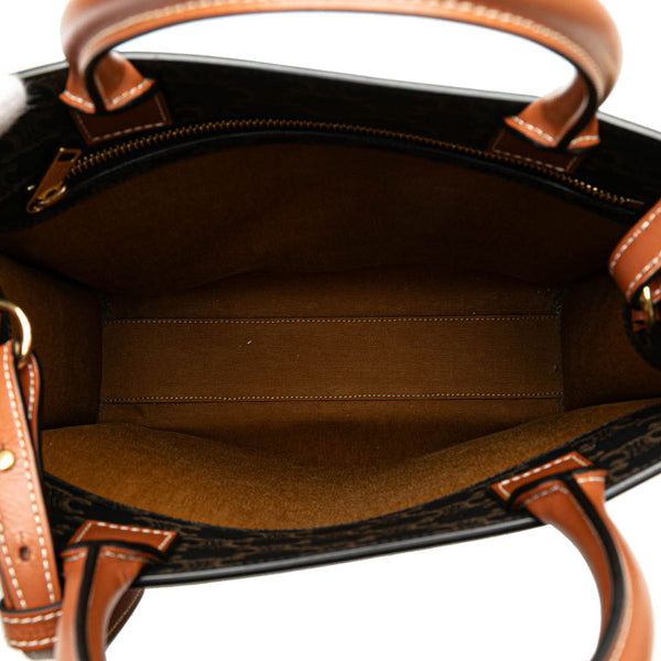 セリーヌ トリオンフ バーティカルカバ  ラージ ハンドバッグ ショルダーバッグ 2WAY ブラウン PVC レザー レディース CELINE 【中古】