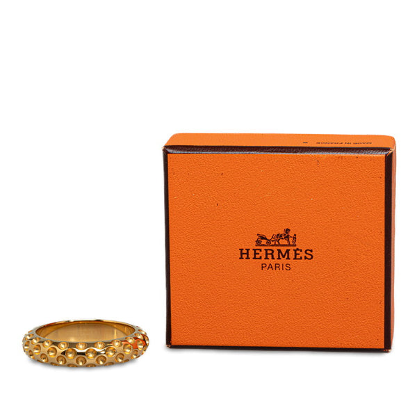 エルメス ドット スカーフリング ゴールド メッキ レディース HERMES 【中古】