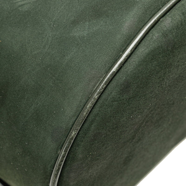 サルヴァトーレフェラガモ ヴァラリボン リュック バックパック グリーン レザー スエード レディース Salvatore Ferragamo 【中古】