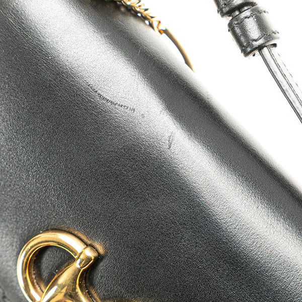 グッチ ズゥミ チェーン ハンドバッグ ショルダーバッグ 2WAY 564718 ブラック レザー レディース GUCCI 【中古】