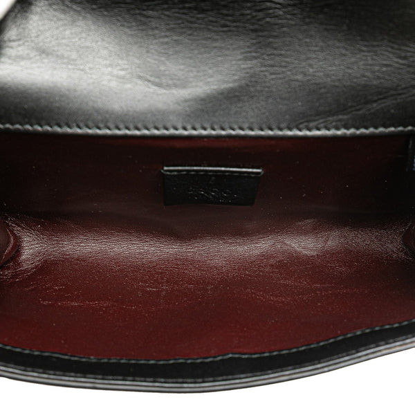 グッチ ズゥミ チェーン ハンドバッグ ショルダーバッグ 2WAY 564718 ブラック レザー レディース GUCCI 【中古】