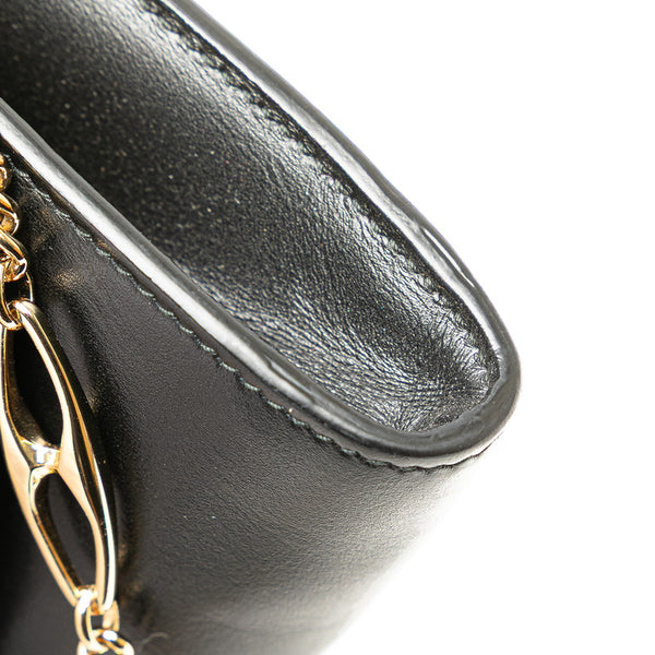 グッチ ズゥミ チェーン ハンドバッグ ショルダーバッグ 2WAY 564718 ブラック レザー レディース GUCCI 【中古】