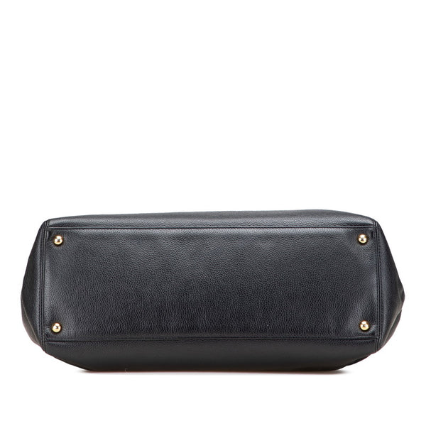 シャネル エグゼクティブトート トートバッグ ショルダーバッグ 2WAY ブラック カーフレザー レディース CHANEL 【中古】