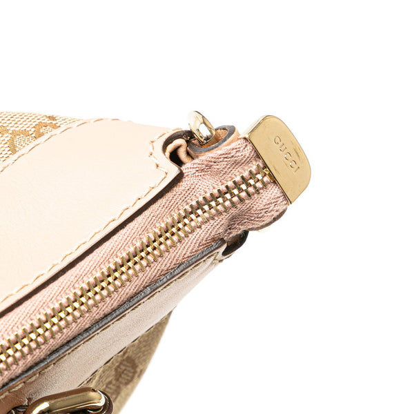 グッチ GGキャンバス メイフェア トートバッグ ショルダーバッグ 2WAY 257349 ベージュ ピンクベージュ キャンバス レザー レディース GUCCI 【中古】