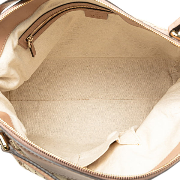 グッチ GGキャンバス メイフェア トートバッグ ショルダーバッグ 2WAY 257349 ベージュ ピンクベージュ キャンバス レザー レディース GUCCI 【中古】