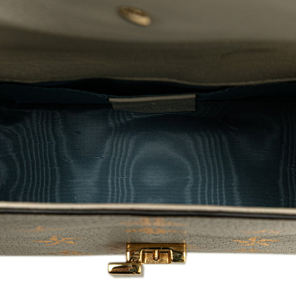 グッチ シルヴィ シェリーライン ビー スター ミニ ハンドバッグ ショルダーバッグ 2WAY 470270 ホワイト レザー レディース GUCCI 【中古】