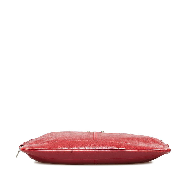 バレンシアガ クラッチバッグ セカンドバッグ 273022 レッド レザー レディース BALENCIAGA 【中古】