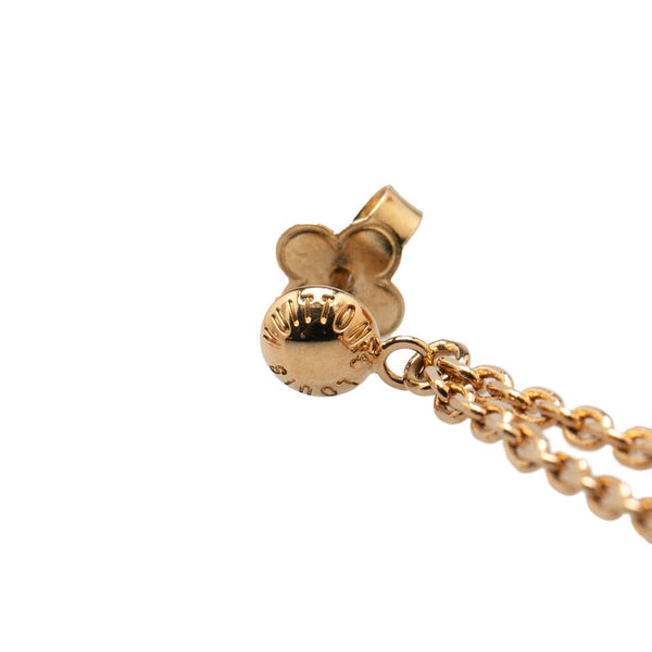 ルイ ヴィトン ブックル ドレイユ パンダン ギャンブル ピアス M65179 ゴールド マルチカラー メッキ レディース LOUIS VUITTON 【中古】