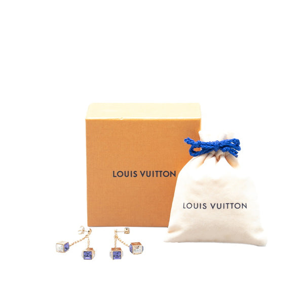 ルイ ヴィトン ブックル ドレイユ パンダン ギャンブル ピアス M65179 ゴールド マルチカラー メッキ レディース LOUIS VUITTON 【中古】