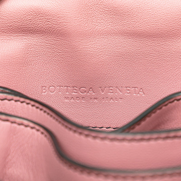 ボッテガヴェネタ イントレチャート チェーン ワンショルダーバッグ ピンク レザー レディース BOTTEGAVENETA 【中古】