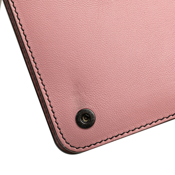 ボッテガヴェネタ イントレチャート チェーン ワンショルダーバッグ ピンク レザー レディース BOTTEGAVENETA 【中古】
