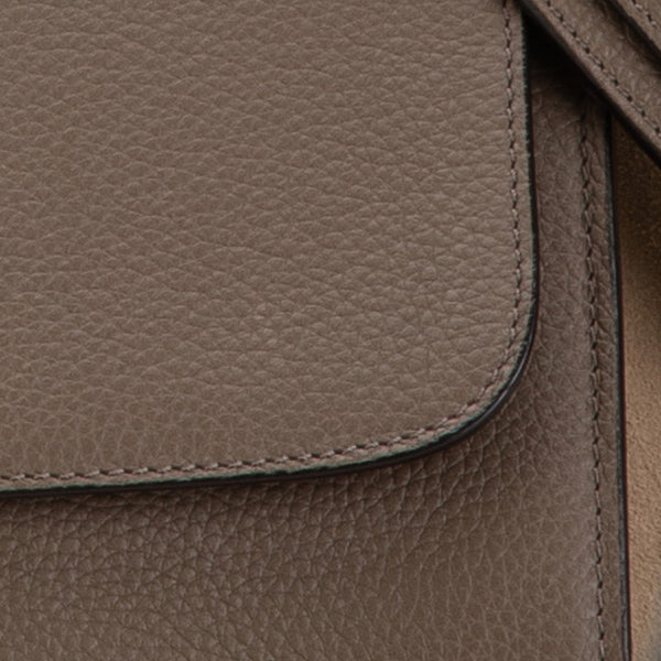 セリーヌ トラペーズ スモール ハンドバッグ ショルダーバッグ 2WAY グレー ブラウン レザー スウェード レディース CELINE 【中古】