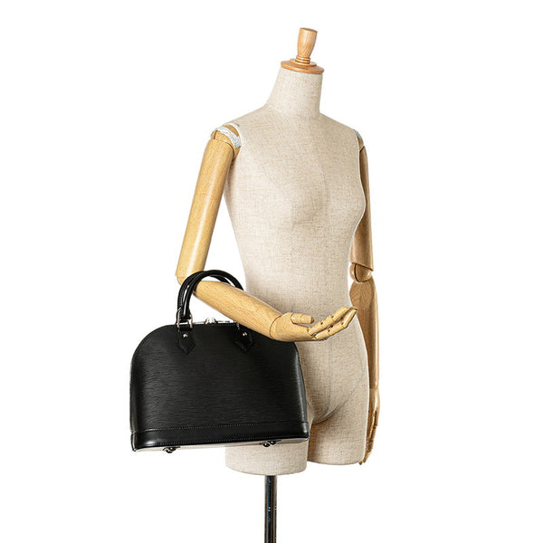 ルイ ヴィトン エピ アルマPM ハンドバッグ M52142 ノワール ブラック レザー レディース LOUIS VUITTON 【中古】