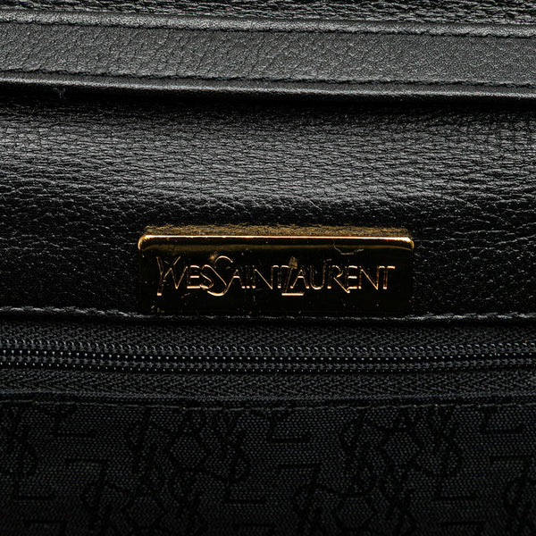 サンローラン 斜め掛け ショルダーバッグ ブラック レザー レディース SAINT LAURENT 【中古】