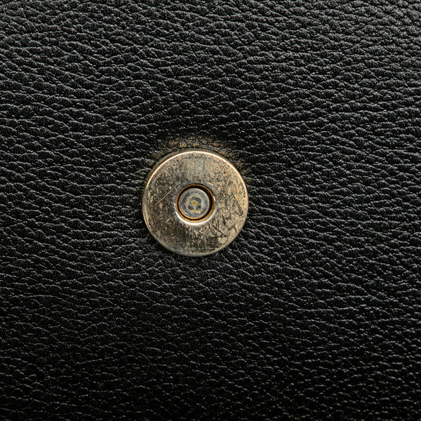 サンローラン 斜め掛け ショルダーバッグ ブラック レザー レディース SAINT LAURENT 【中古】