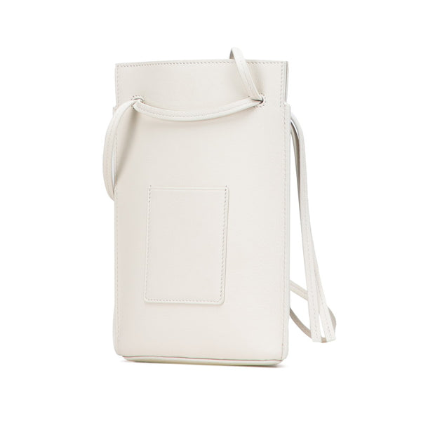 ロエベ アナグラム ダイスポケット 斜め掛け ショルダーバッグ オフホワイト レザー レディース LOEWE 【中古】