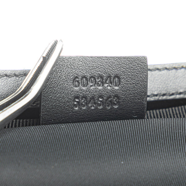 グッチ GGマーモント バニティバッグ 609340 ブラック レザー レディース GUCCI 【中古】