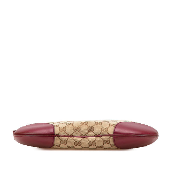 グッチ GGキャンバス メイフェア ショルダーバッグ 257065 ベージュ ワインレッド キャンバス レザー レディース GUCCI 【中古】