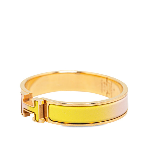 エルメス クリッククラックH PM バングル ブレスレット ゴールド マルチカラー メッキ レディース HERMES 【中古】