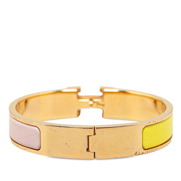 エルメス クリッククラックH PM バングル ブレスレット ゴールド マルチカラー メッキ レディース HERMES 【中古】