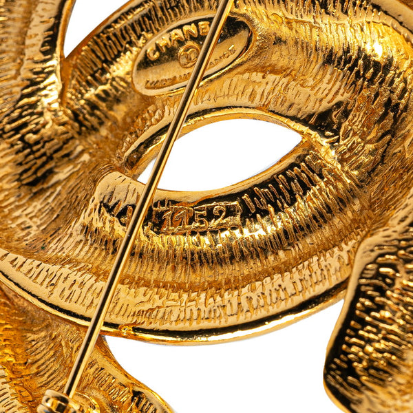 シャネル ココマーク マトラッセ ブローチ ゴールド メッキ レディース CHANEL 【中古】