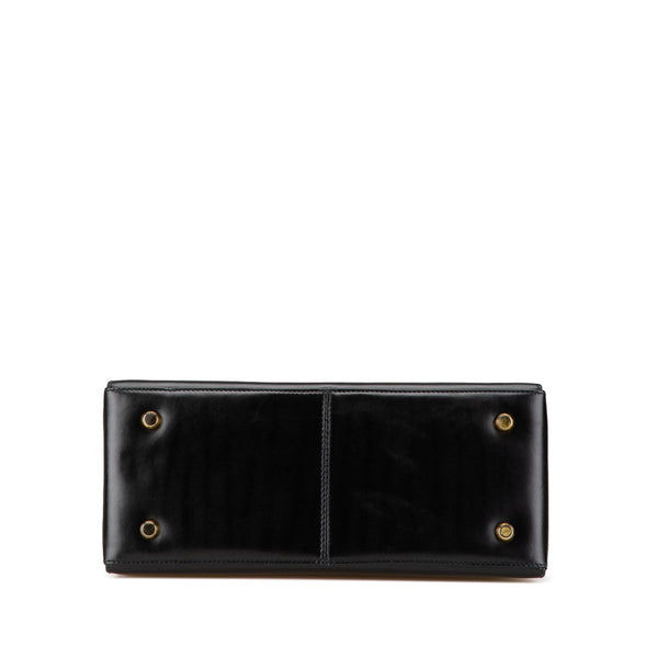 サルヴァトーレフェラガモ ガンチーニ ハンドバッグ ショルダーバッグ 2WAY ブラック レザー レディース Salvatore Ferragamo 【中古】