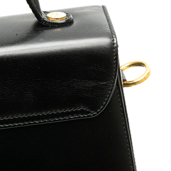 サルヴァトーレフェラガモ ガンチーニ ハンドバッグ ショルダーバッグ 2WAY ブラック レザー レディース Salvatore Ferragamo 【中古】