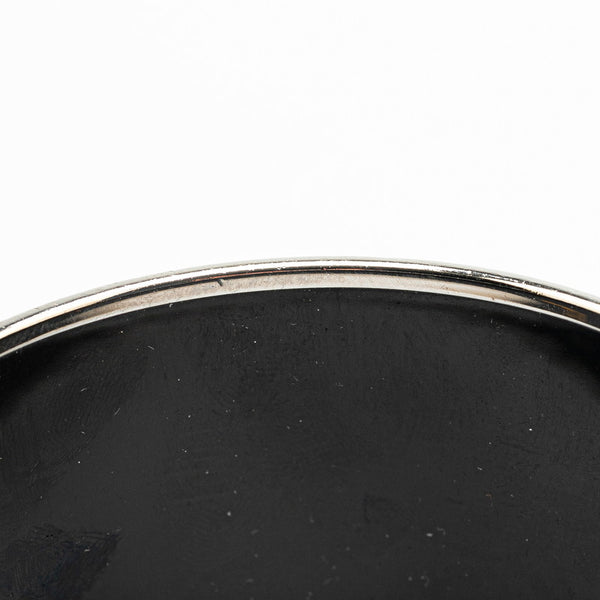 エルメス エマイユTGM ガダルキヴィール 七宝焼き ブレスレット ホワイト シルバー メタル レディース HERMES 【中古】