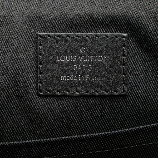 ルイ ヴィトン ダミエグラフィット ディストリクト 斜め掛け ショルダーバッグ N41028 ブラック PVC レザー メンズ LOUIS VUITTON 【中古】