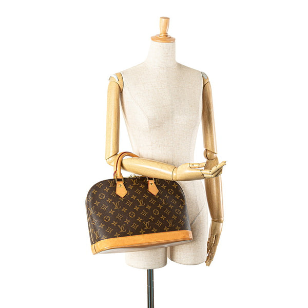 ルイ ヴィトン モノグラム アルマPM ハンドバッグ M51130 ブラウン PVC レザー レディース LOUIS VUITTON 【中古】