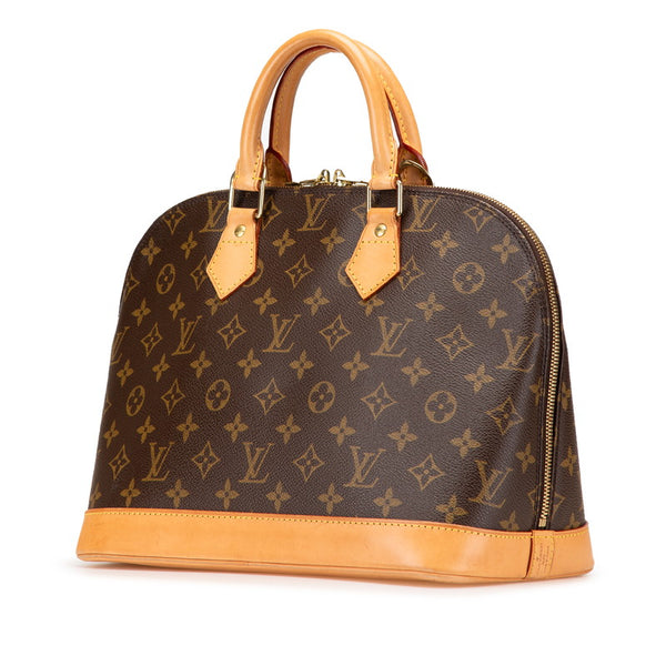 ルイ ヴィトン モノグラム アルマPM ハンドバッグ M51130 ブラウン PVC レザー レディース LOUIS VUITTON 【中古】