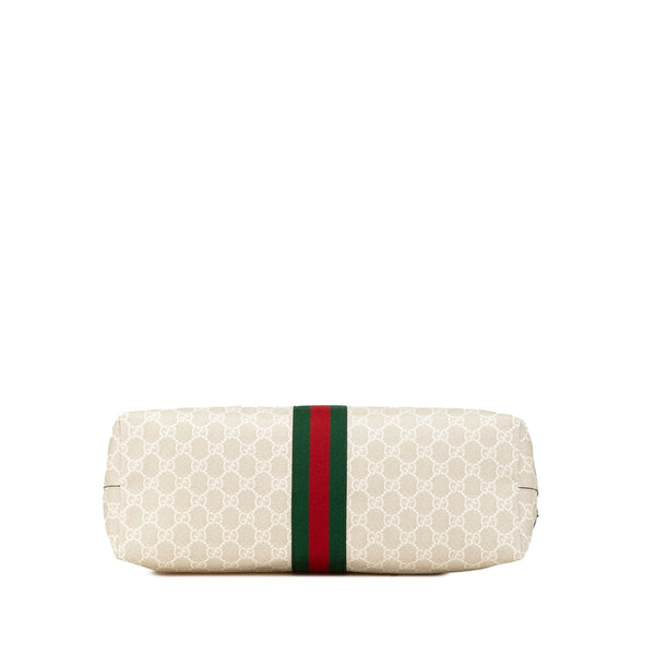 グッチ GGスプリーム オフディア ミディアム トートバッグ 631685 ベージュ マルチカラー PVC レザー レディース GUCCI 【中古】