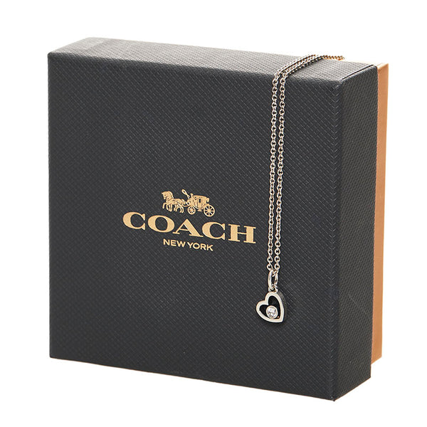 コーチ ハート ネックレス SV925 シルバー レディース COACH 【中古】
